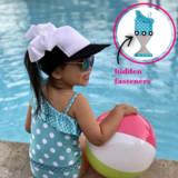 Aqua Polka Dot One-Shoulder Swimsuit with Ruffle