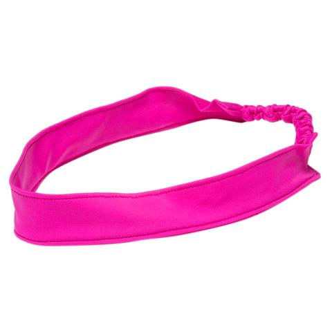 This fuchsia headband by FASTEN Swim is made from spandex so it's waterproof, making it great for beach and pool days. Fits baby girls, toddler girls, and older girls! Can also be worn year round.